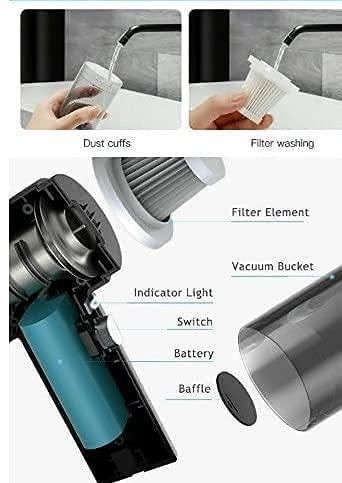 Portable Air Duster Wireless Vacuum Cleaner – Powerful 2-in-1 Cleaning Solution